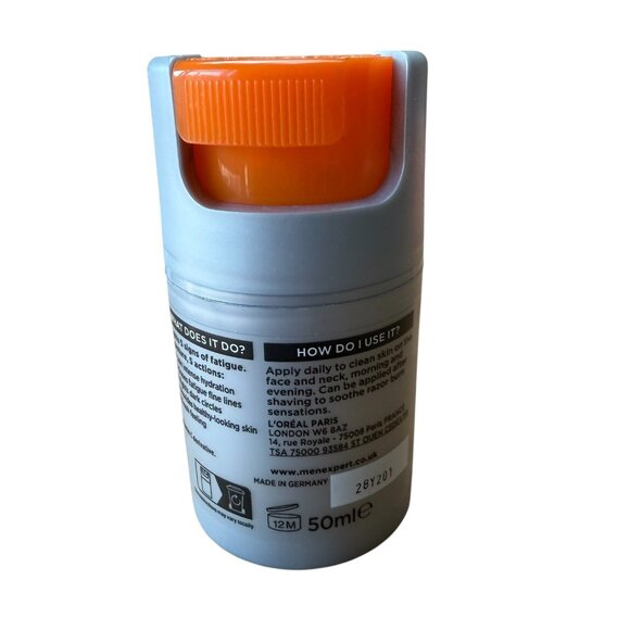 L'OREAL MEN EXPERT HYDRA ENERGETIC 24h Anti Fatique Moisturizer 50ml - Picture 3 of 6